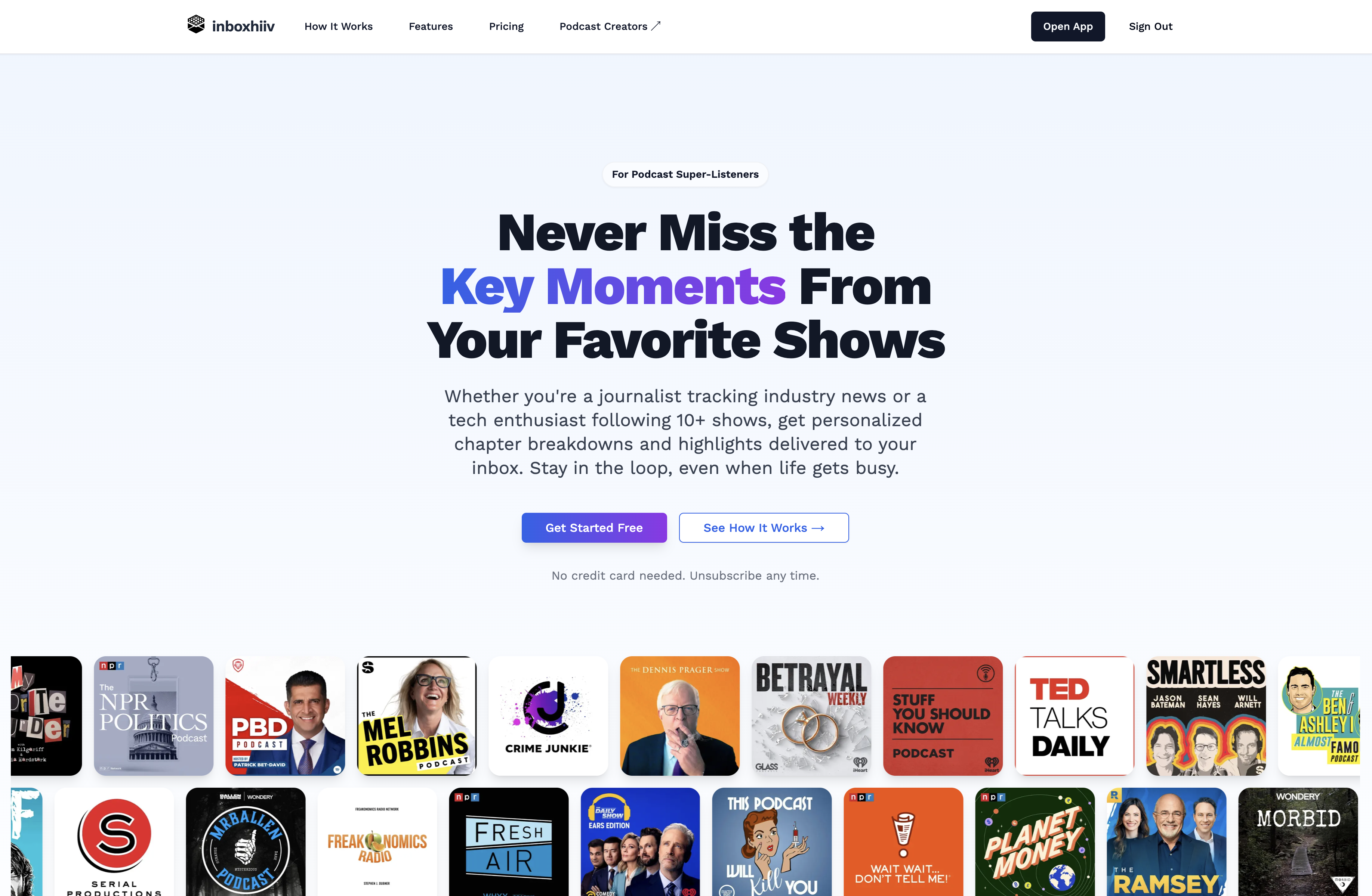 inboxhiiv landing page